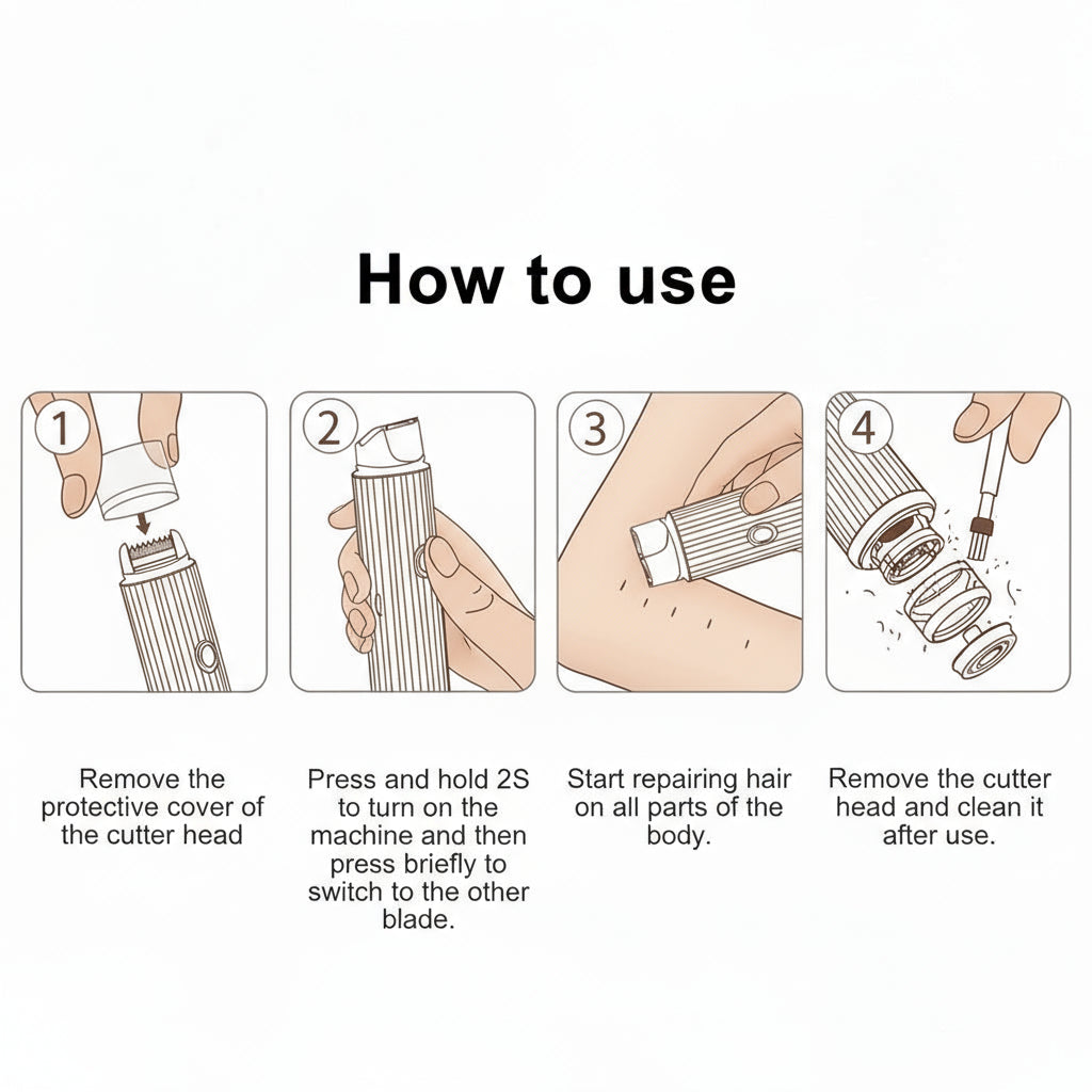 Double Head Electric Shaver